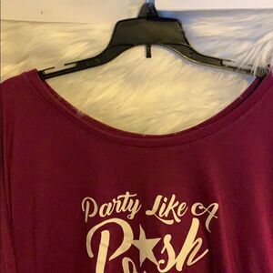 PARTY Like A Posh Star Scoop Neck Top NEW